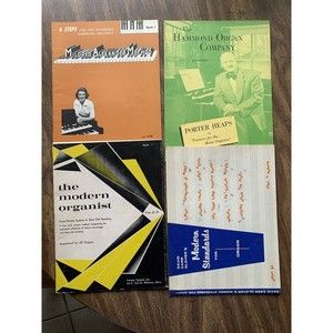 Lot of 4 Hammond Organ Books: Mildred Alexander, Glover, Porter Heaps, Pointer